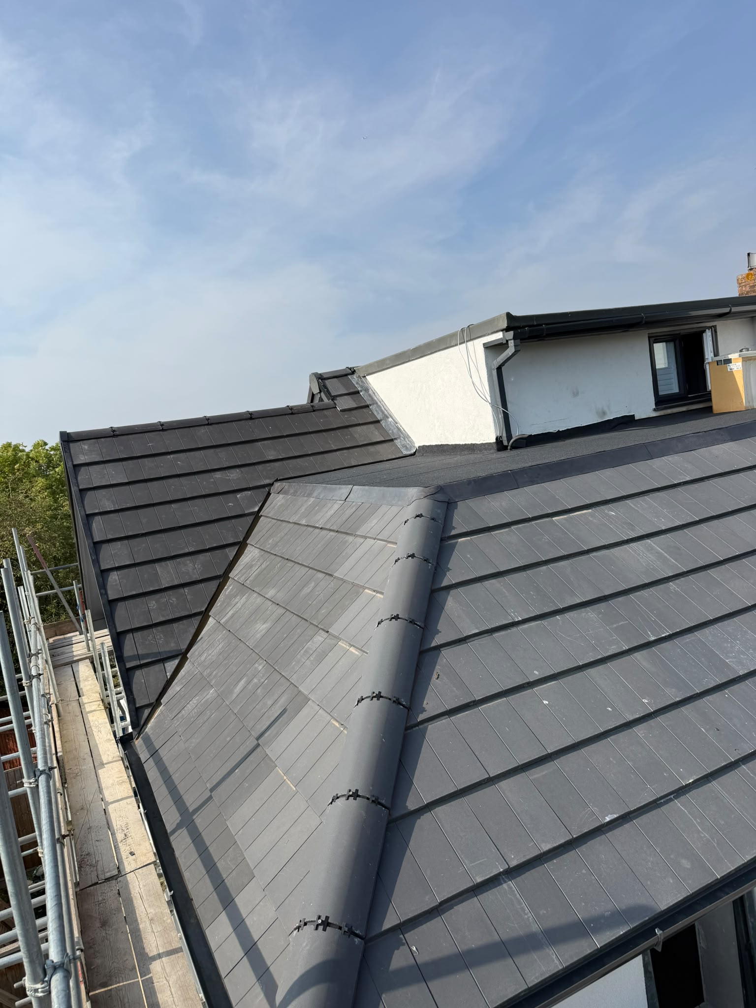 Extension structure + flat roof + front porch —  in Romford, RM7
